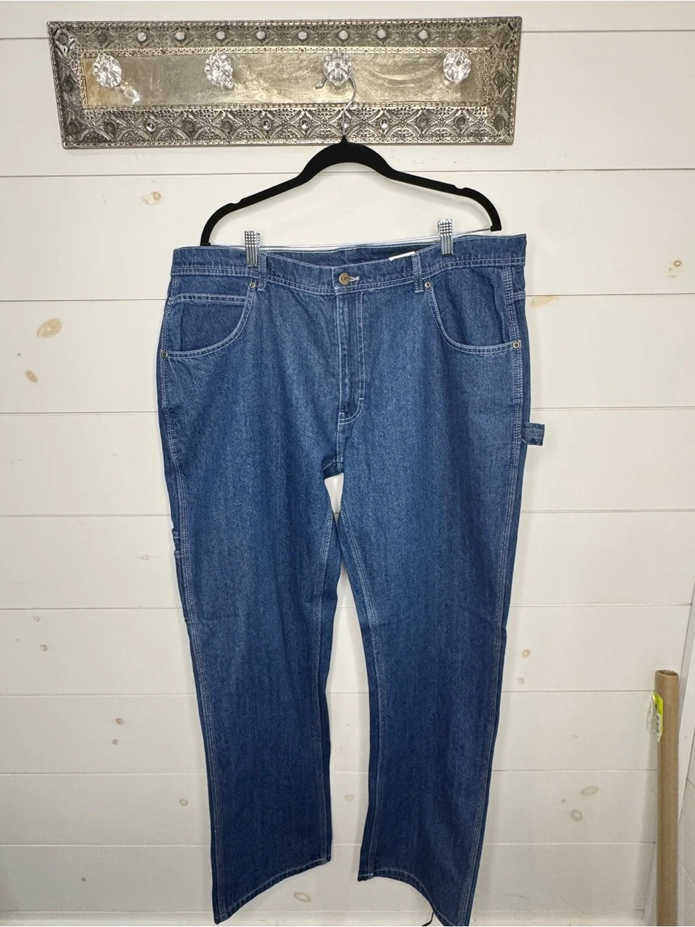 Relaxed Fit Men's Blue Denim Work Jeans